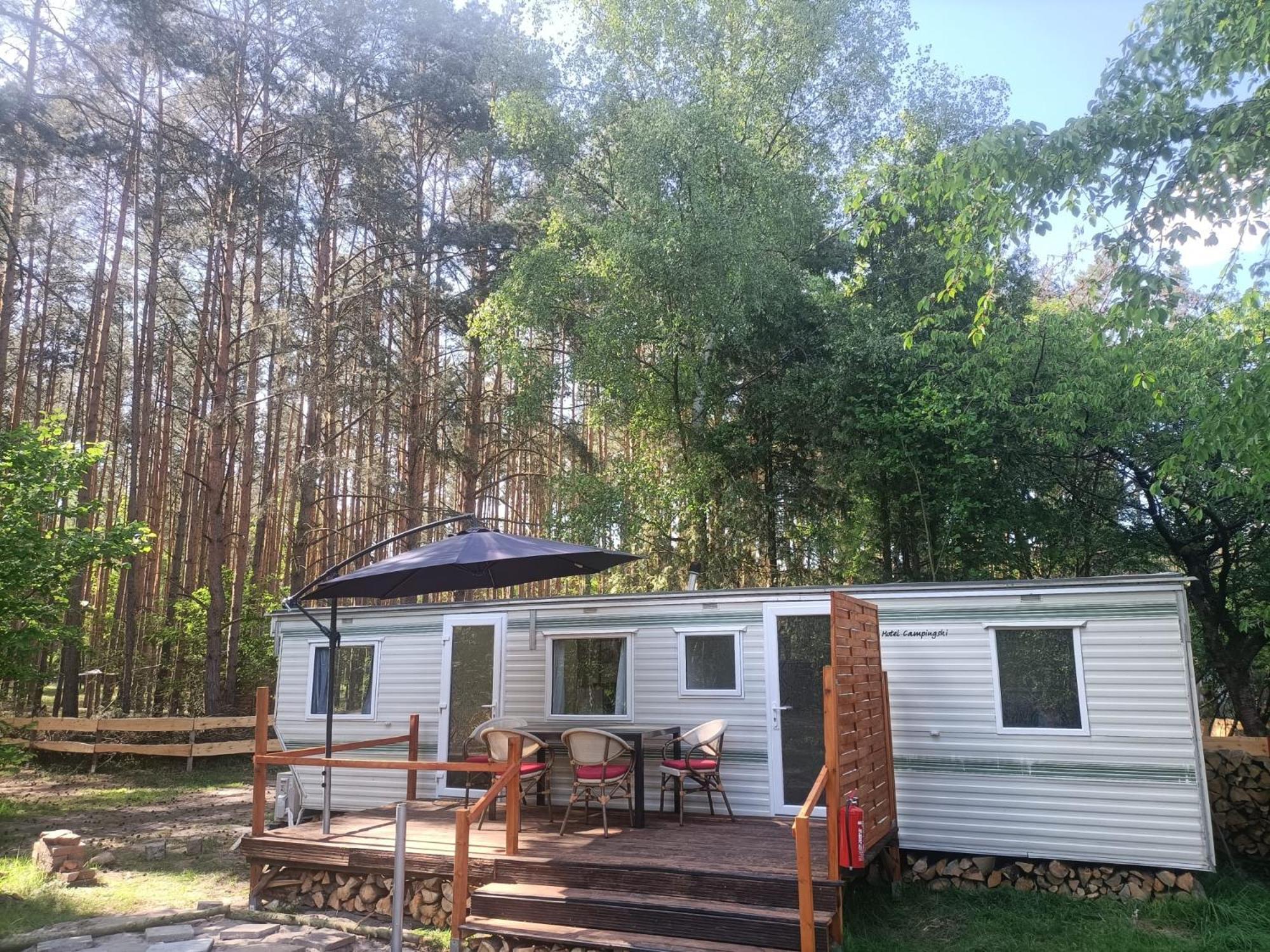 Hotel Tinyhaus Idyllisch Am Waldesrand Cottbus Esterno foto